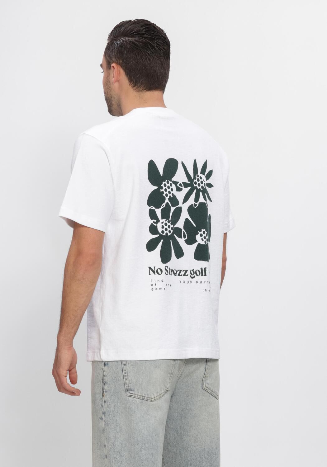 Wei&szlig;e DSTREZZED T-shirt DS_LASSE ARTWORK TEE - large