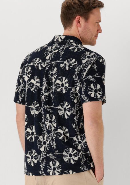 Dunkelblau ANERKJENDT Casual-Oberhemd AKLEO FROTTE AOP SHIRT - large
