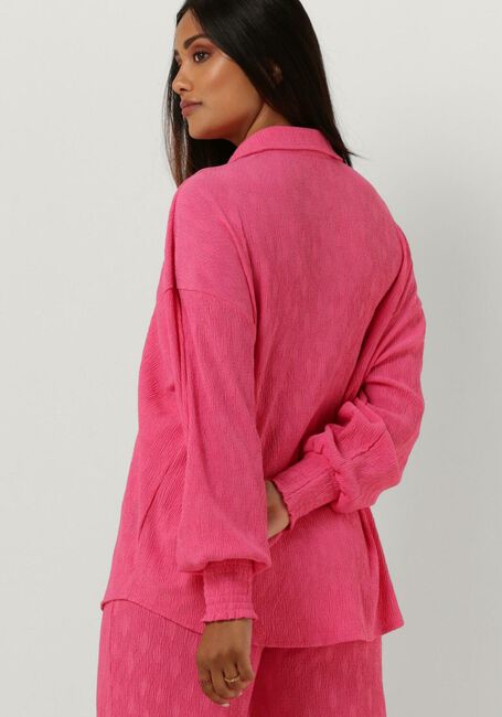 Fuchsie ALIX THE LABEL Blusen LADIES WOVEN OVERSIZED PLISSE BLOUSE - large