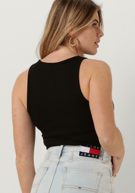 Schwarze TOMMY JEANS Top TJW ESSENTIAL RIB TANK - large