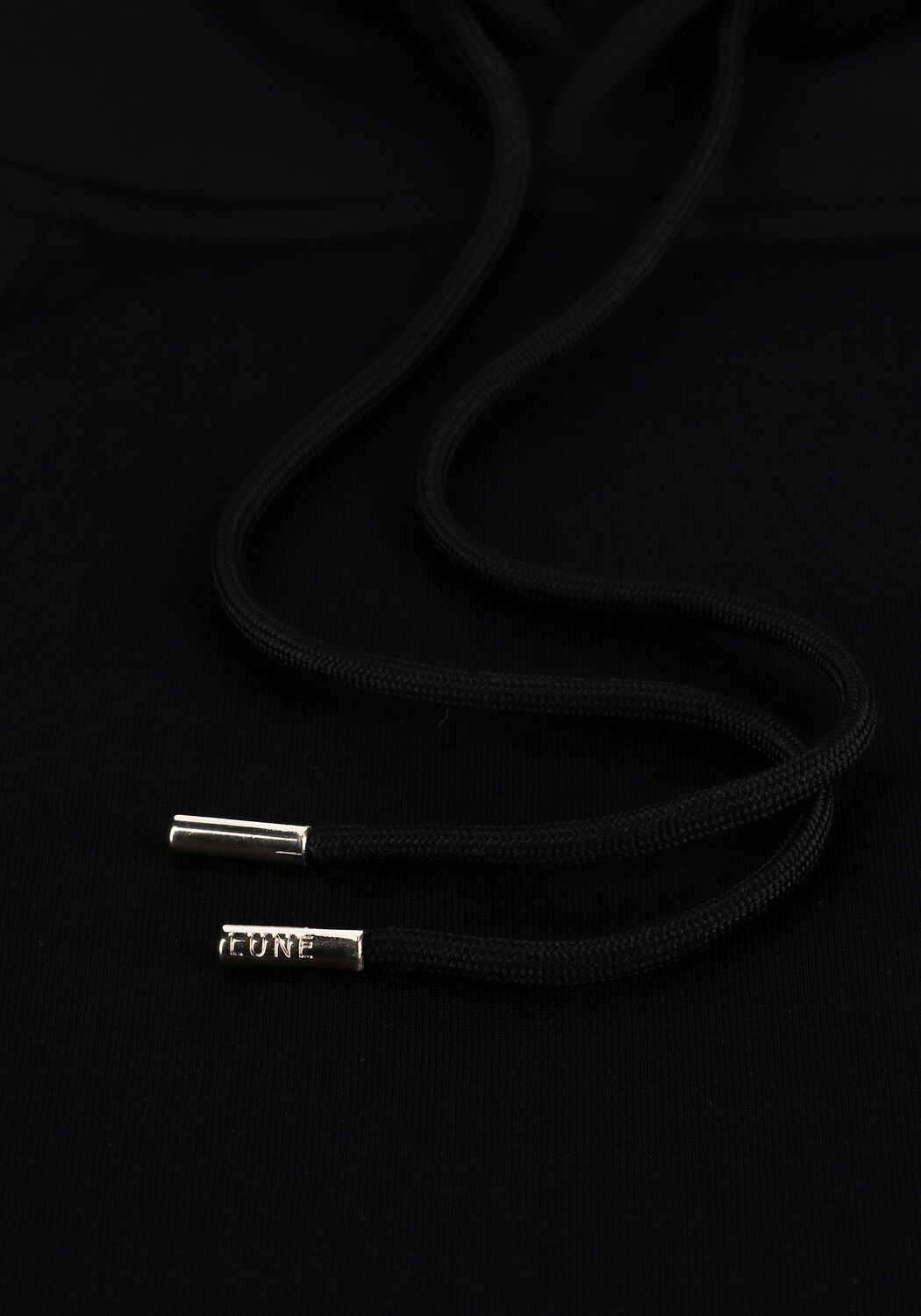 Schwarze LUNE ACTIVE Sweatshirt KATIE CROPPED HOODIE - large