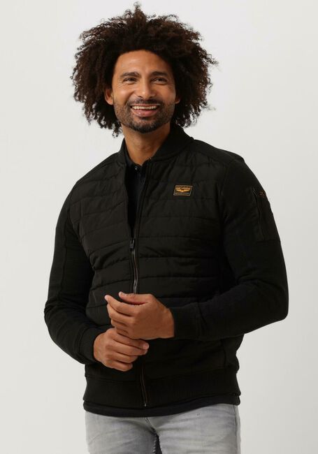 Schwarze PME LEGEND Jack ZIP JACKET OTTOMAN MIXED PADDED NYLON - large