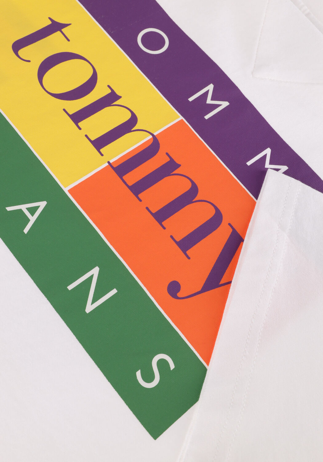 Nicht-gerade weiss TOMMY JEANS T-shirt TJM REG SUMMER FLAG TEE - large