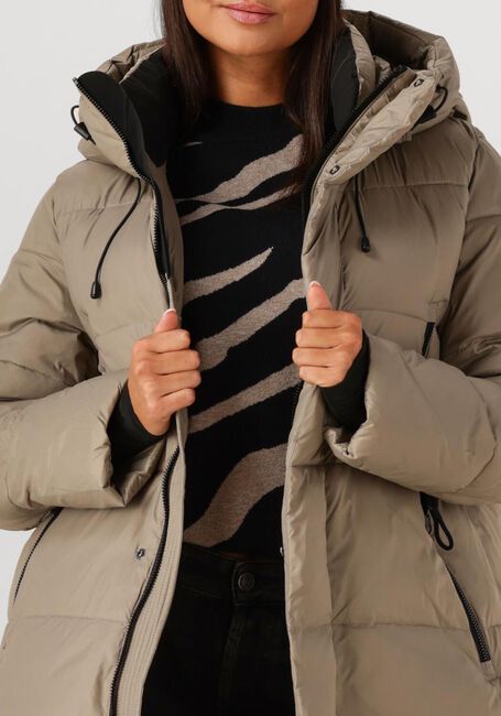Taupe WITHBLACK Wattierte Jack WBLABBY 3/4 PUFFER JACKET - large