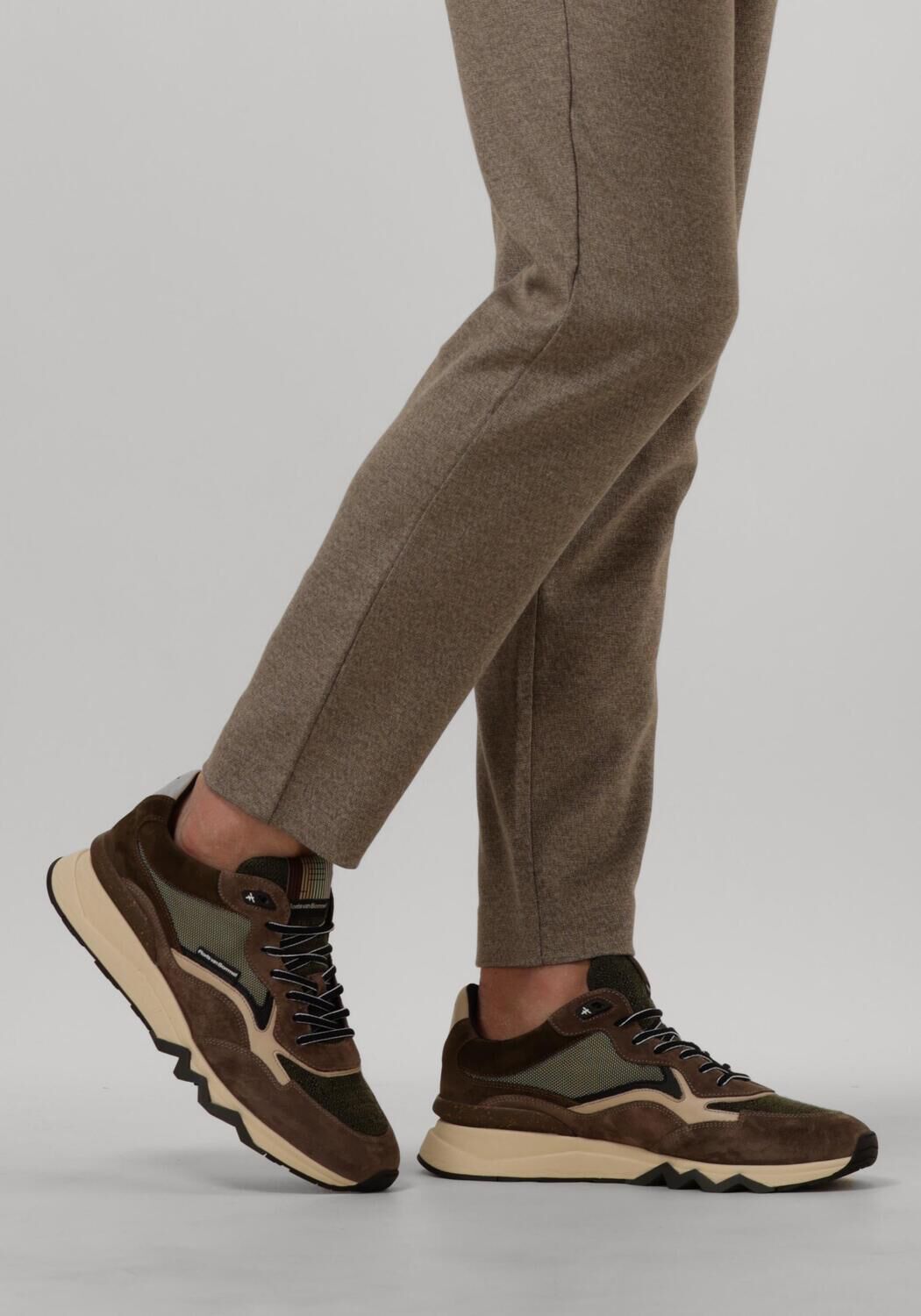 Gr&uuml;ne FLORIS VAN BOMMEL Sneaker Low SFM-10178 DE ZAGER - large