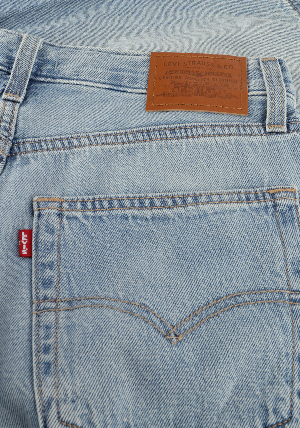 Hellblau LEVI'S Kurze Hosen BAGGY DAD JORT SHORT - large