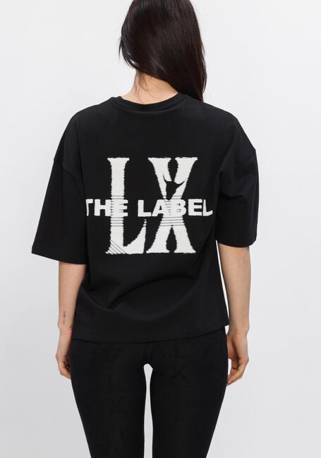 Schwarze ALIX THE LABEL T-shirt LADIES KNITTED FADED LX T-SHIRT - large