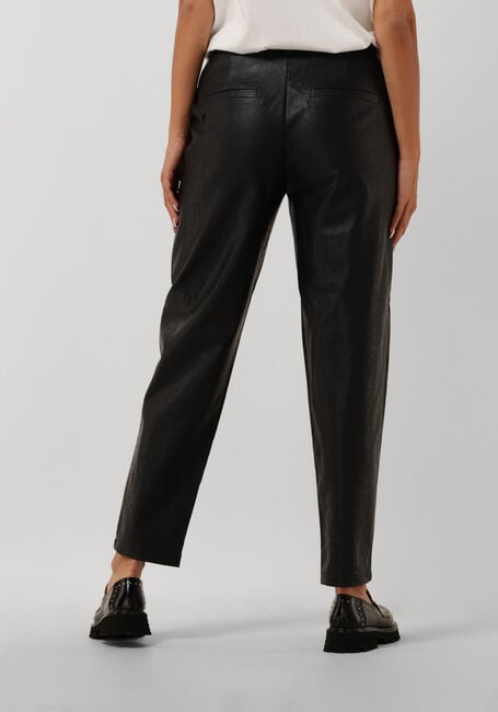 Schwarze ALIX THE LABEL Hose LADIES WOVEN FAUX CROCO MOM PANTS - large