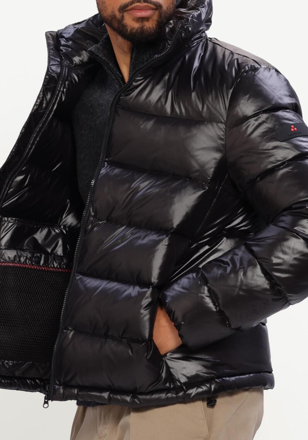 Schwarze PEUTEREY Wattierte Jack KEKE LKS GRS LINEAR - large
