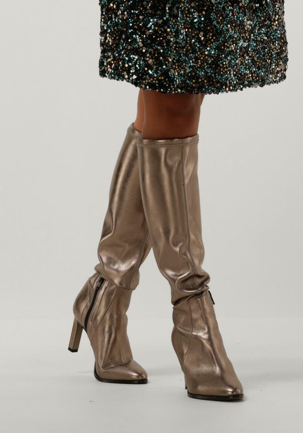 Goldfarbene NOTRE-V Hohe Stiefel 87480 - large