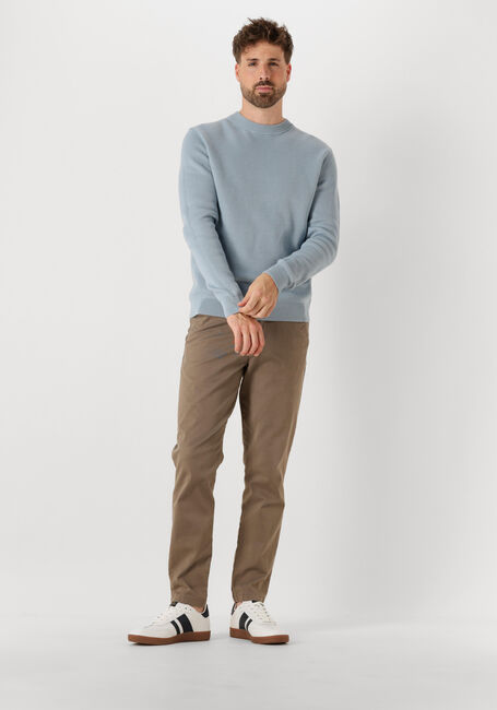 Hellblau SELECTED MEN Pullover SLHDANE LS KNIT STRUCTURE CREW NECK NOOS - large