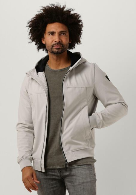 Nicht-gerade weiss PUREWHITE Jack SOFTSHELL JACKET WITH RUBBERBADGE AT SLEEVES - large