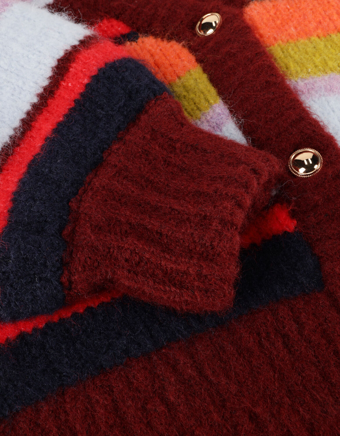 Bordeaux HARPER & YVE Strickjacke NOOR-CA - large