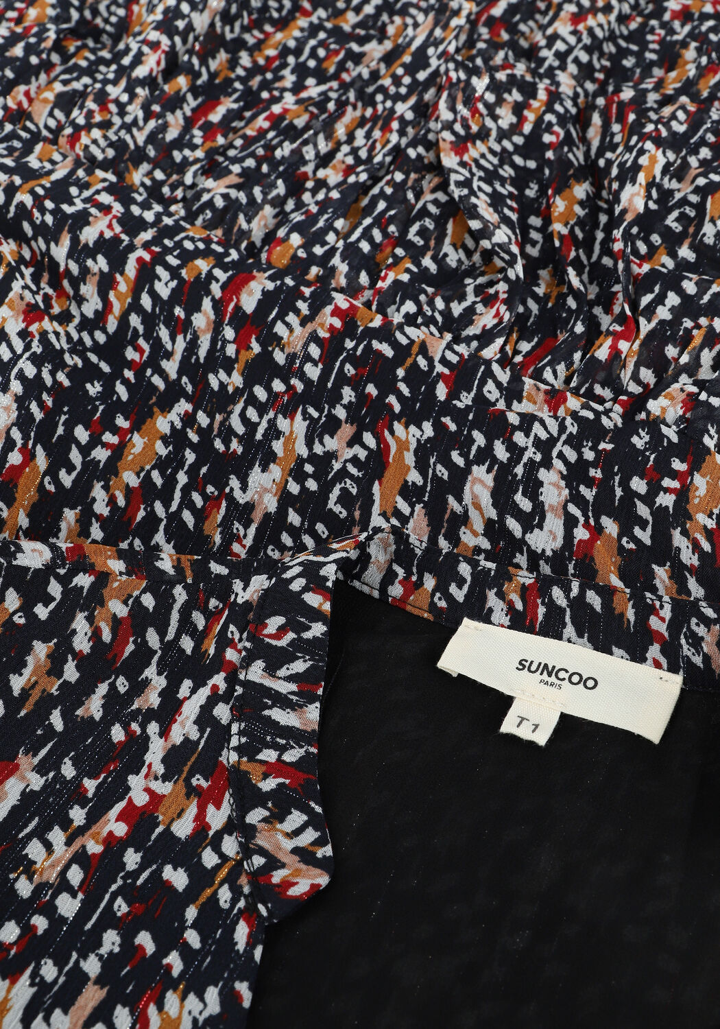 Schwarze SUNCOO Minikleid ROBE CARLIE - large