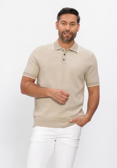 Beige PROFUOMO Polo-Shirt POLO SS COTTON SILK - large