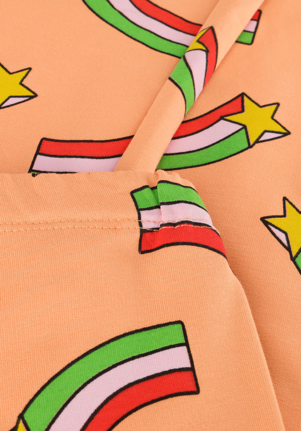 Orangene CARLIJNQ Schlaghose STAR - FLARED LEGGING - large