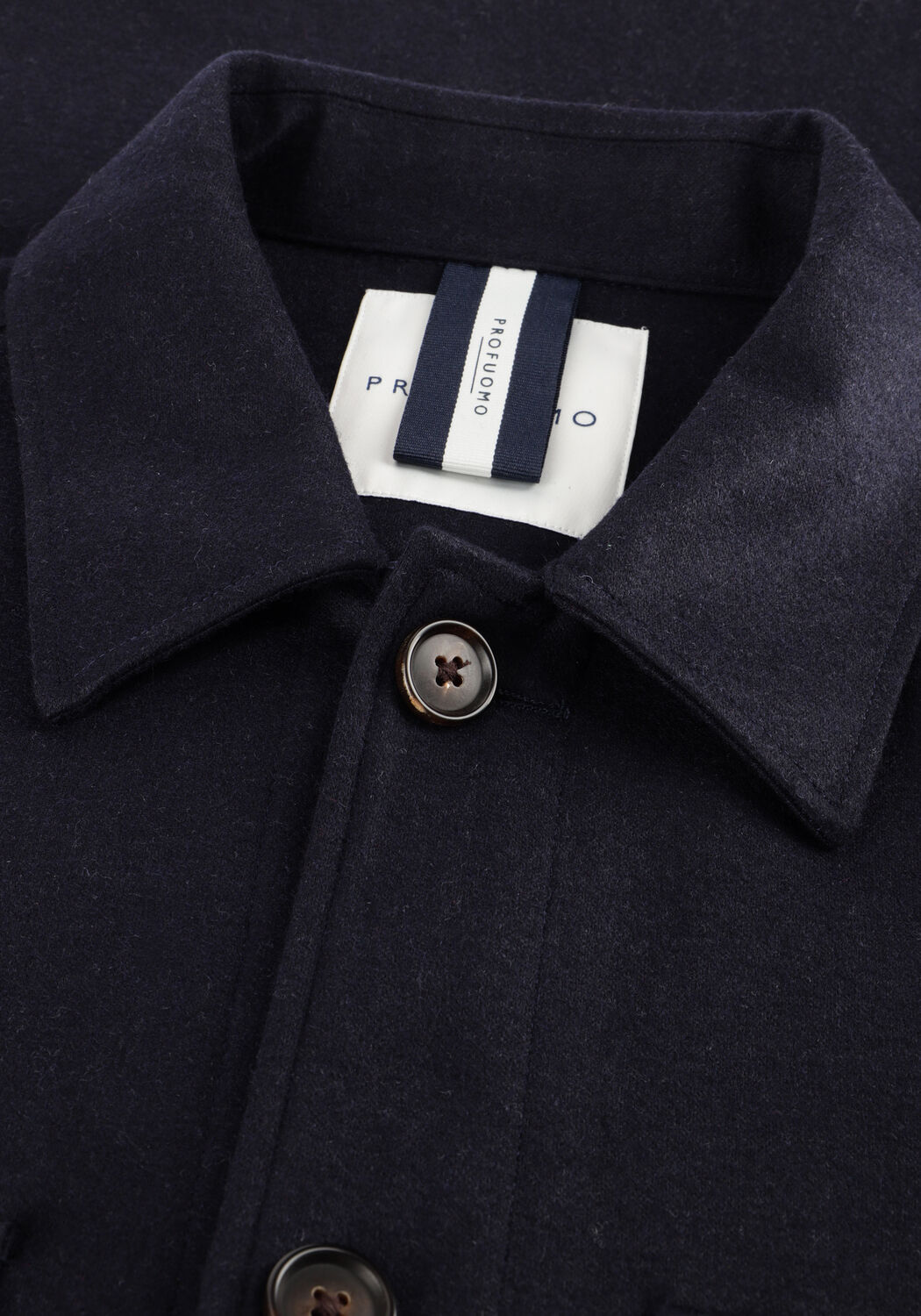 Dunkelblau PROFUOMO Overshirt OVERSHIRT CUTAWAY KNITTED - large