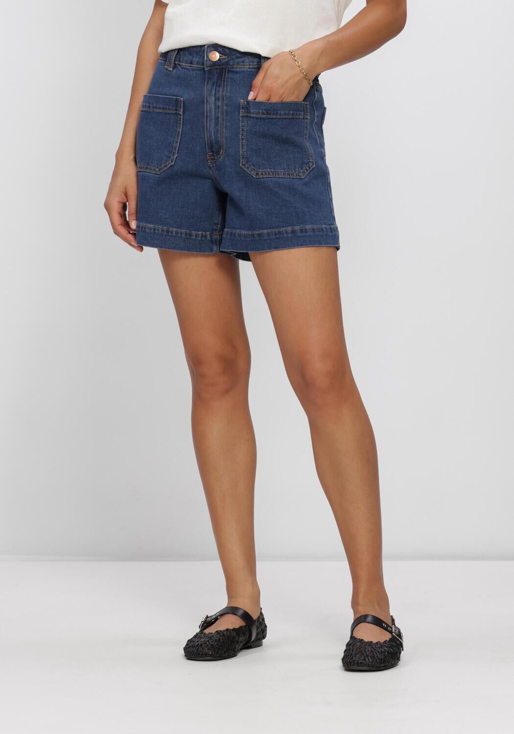 Blaue Y.A.S. Kurze Hosen YASNEMA HMW DENIM SHORTS - large