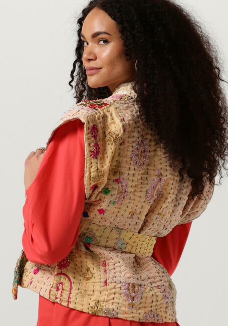 Creme SISSEL EDELBO Gilet NELLIE EMBROIDERY PATCHWORK VEST - large