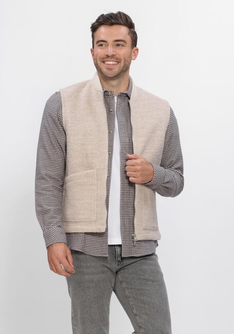 Beige DSTREZZED Bodywarmer DS_NILS TEDDY VEST - large