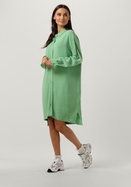 Grüne SELECTED FEMME Minikleid SLFVIVA TONIA LONG LINEN SHIRT - large
