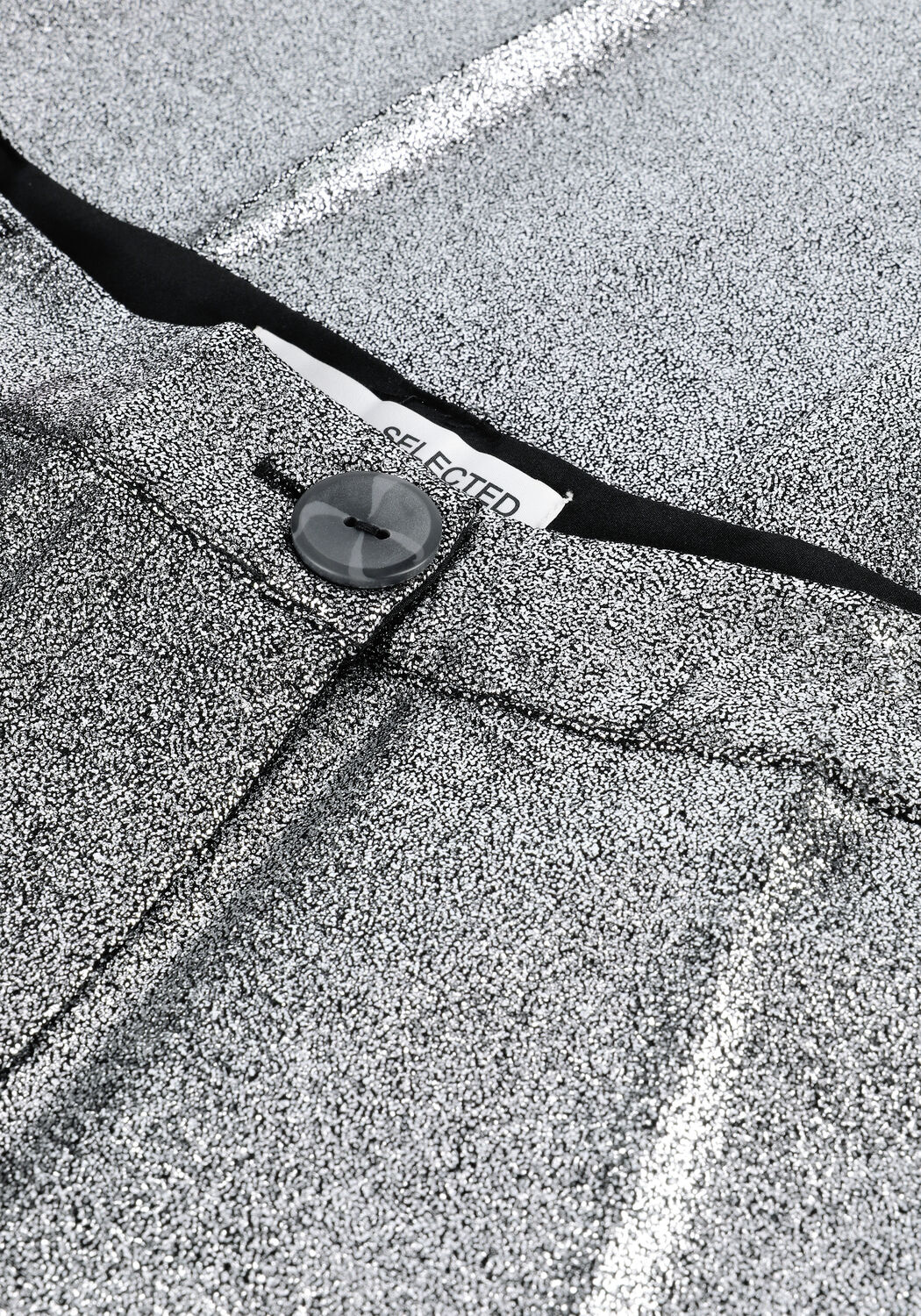 Silberne SELECTED WOMEN Hose SANA HW TAPERED PANTS - large