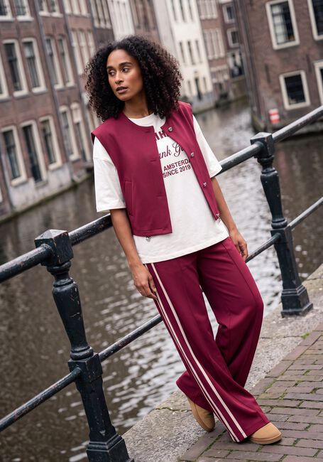 Bordeaux POM AMSTERDAM Weite Hose NORA BURGUNDY RED - large