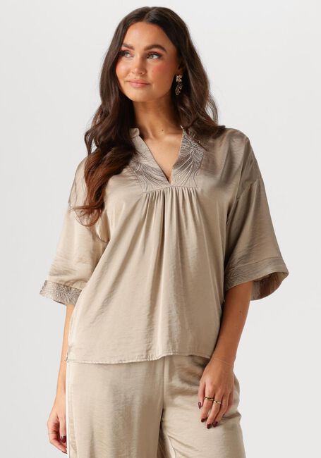 Braune NUKUS Top NINA TOP SILKY - large