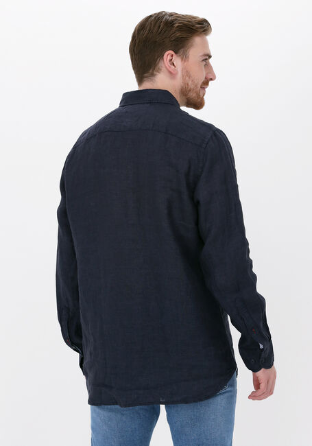 Dunkelblau TOMMY HILFIGER Casual-Oberhemd PIGMENT DYED LINEN RF SHIRT - large