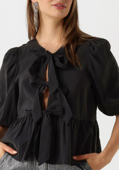 Schwarze OBJECT Blusen OBJANNI 3/4 LO TOP 136 - large