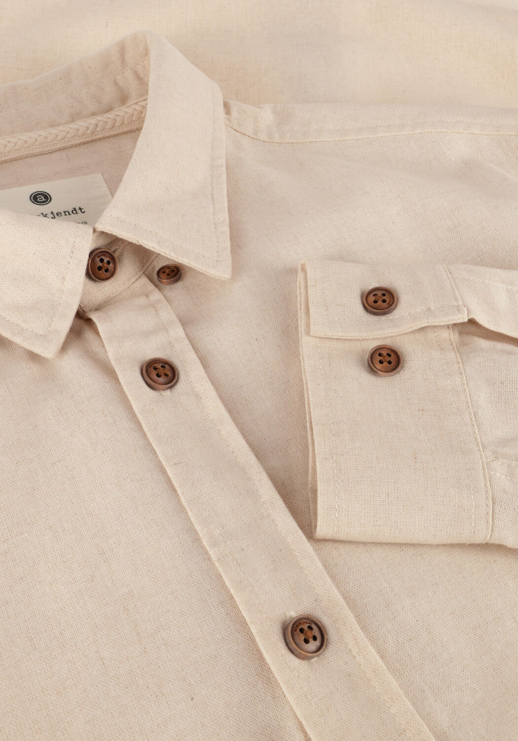 Sand ANERKJENDT Casual-Oberhemd AKLEIF L/S COT/LINEN SHIRT - large