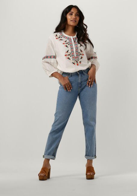 Wei&szlig;e SUMMUM Blusen BLOUSE COTTON VOILE EMBROIDERED - large
