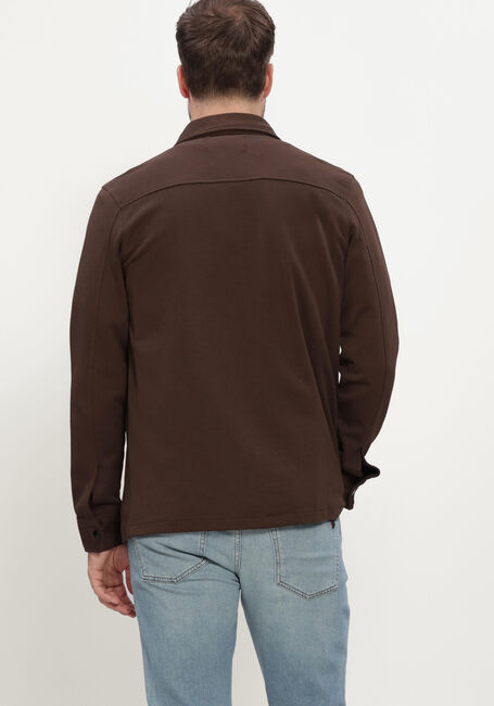 Braune SELECTED MEN Overshirt SLHJACKIE SWEAT JACKET NOOS - large
