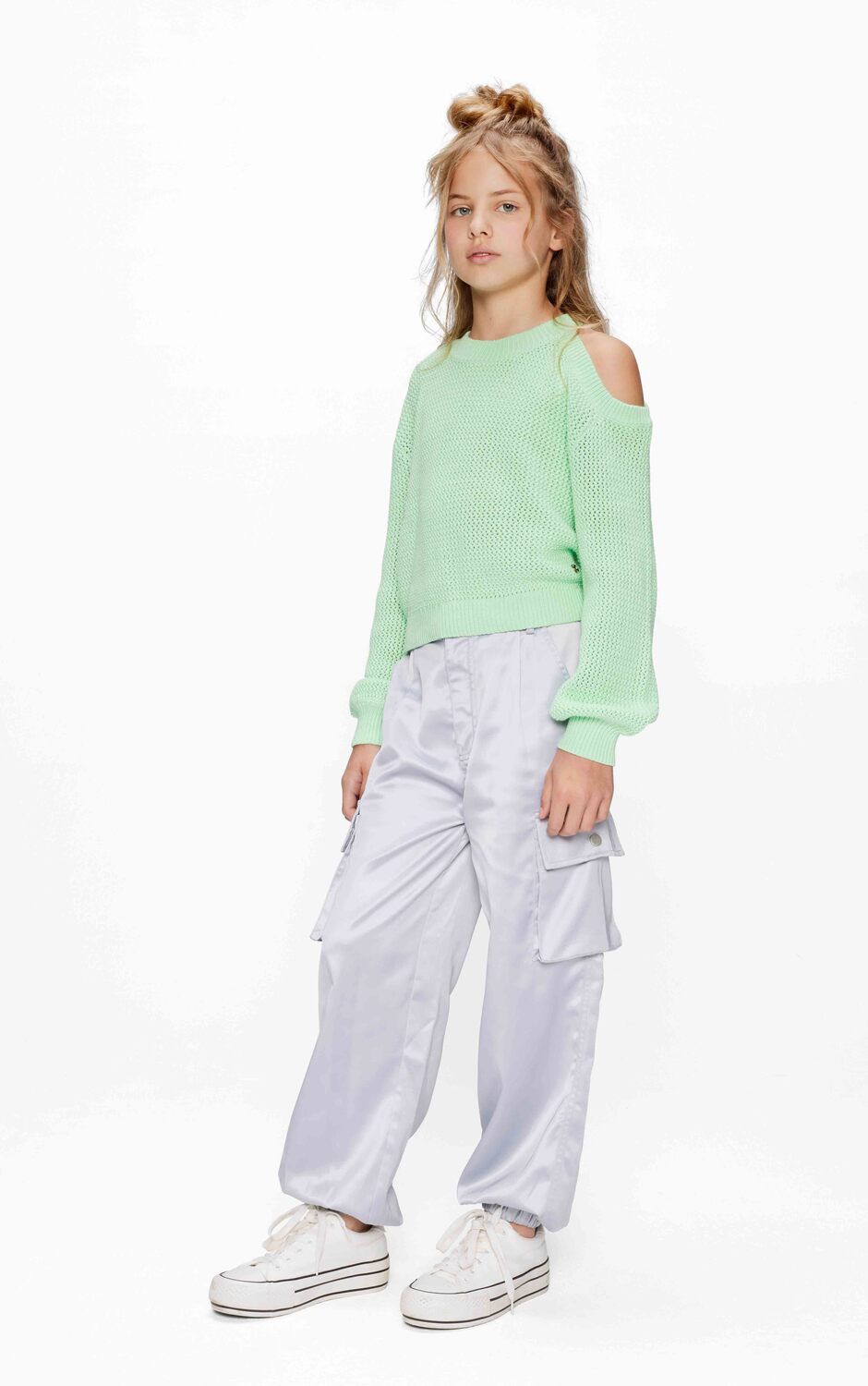 Silberne RETOUR Cargohosen CANDY - large