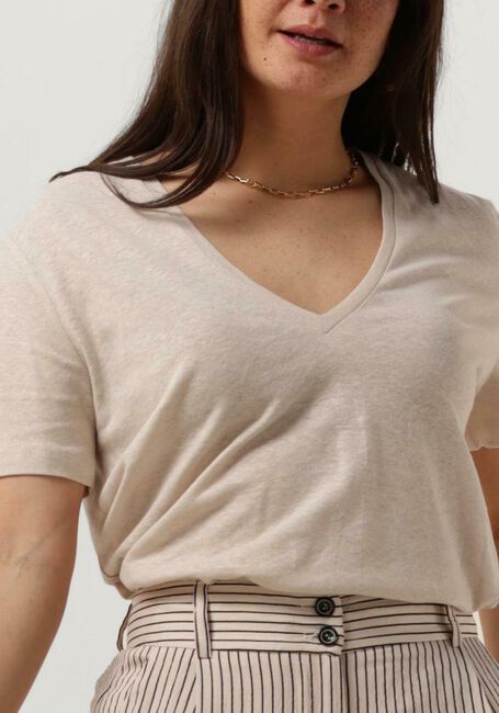 Sand ACCESS Top SHORT-SLEEVE V BLOUSE - large