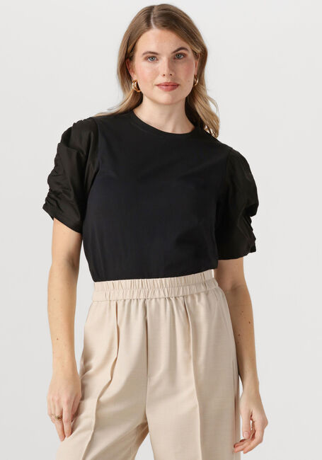 Schwarze INWEAR T-shirt PAYANAIW WOVEN TRIM SHIRT - large