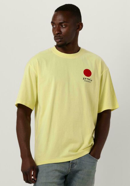 Gelbe EDWIN Sweatshirt JAPANESE SUN SWEAT HEAVY FELPA - large