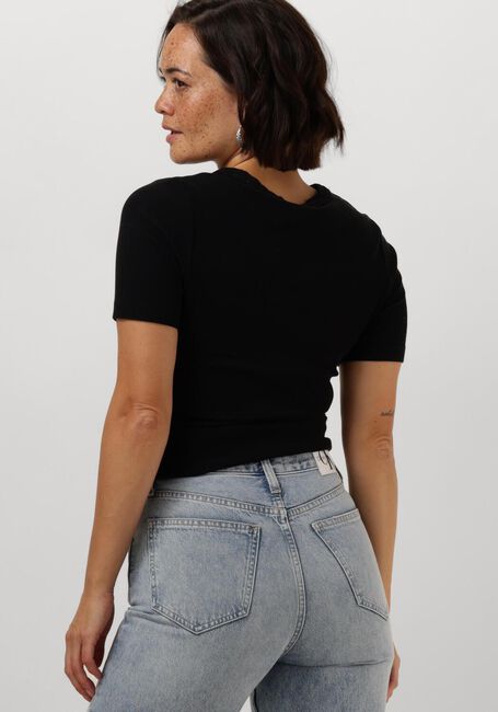 Schwarze CATWALK JUNKIE T-shirt RIBBED TEE - large