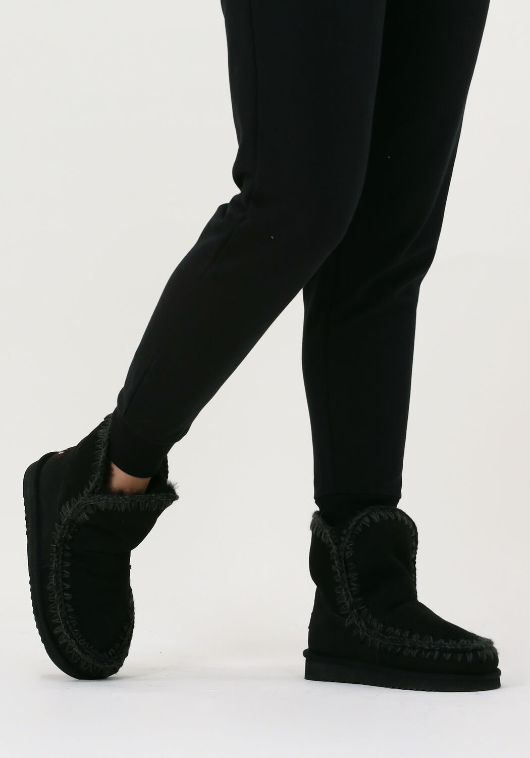 Schwarze MOU Winterstiefel ESKIMO 18 GLITTER LOGO - large