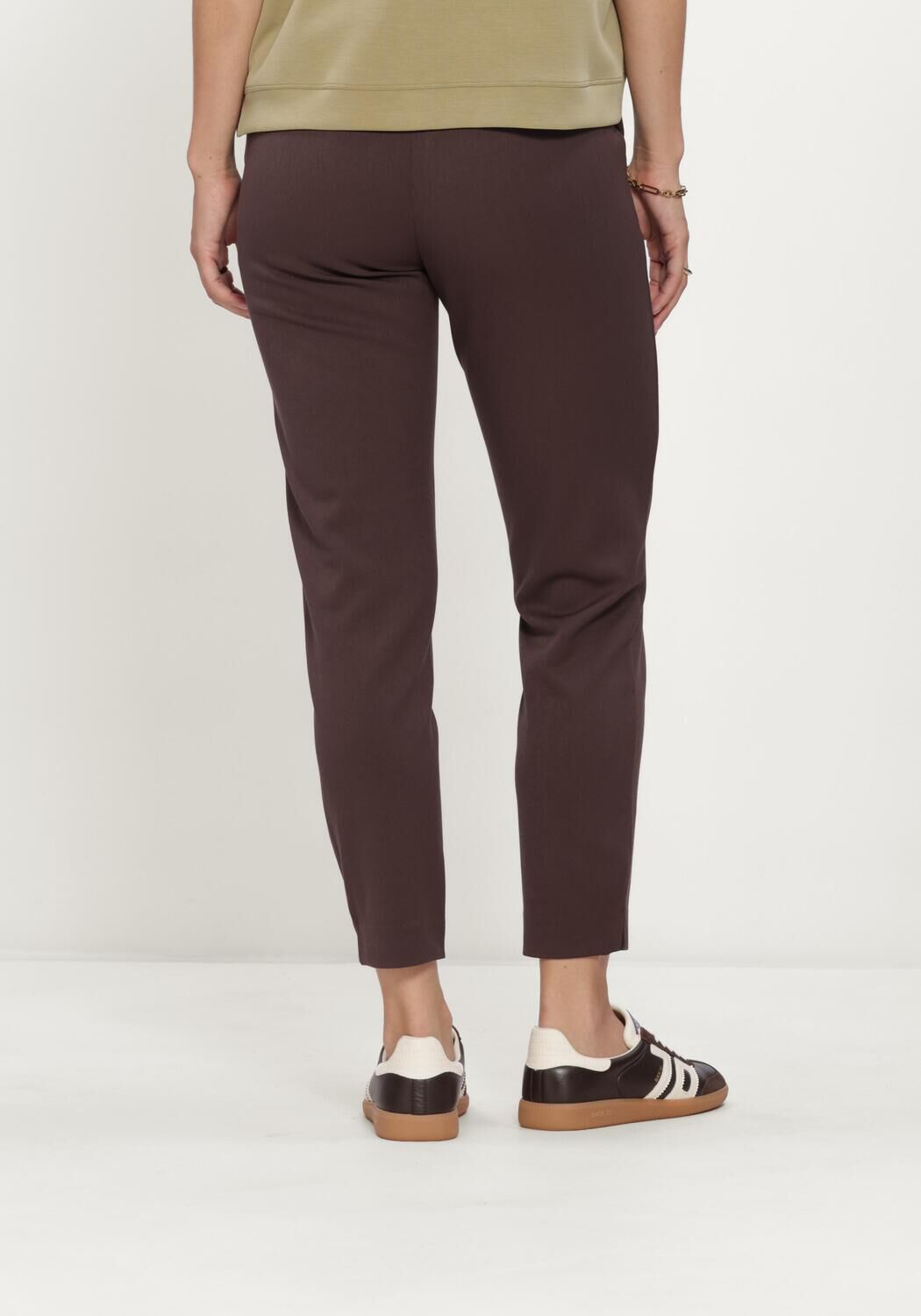 Braune OBJECT Hose OBJLISA SLIM PANT NOOS - large