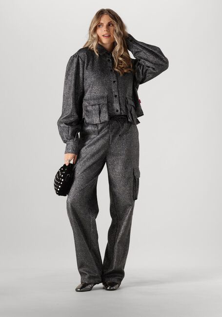 Silberne HARPER & YVE Cargohosen LEAH-PA - large