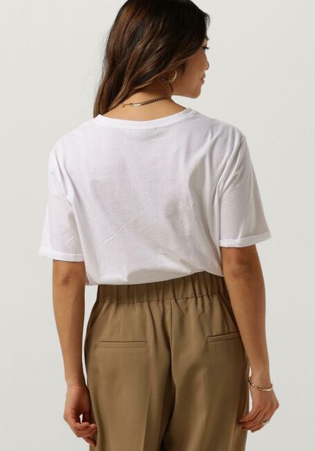 Ecru MSCH COPENHAGEN T-shirt MSCHTERINA ORGANIC TEE - large