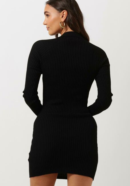 Schwarze TOMMY JEANS Minikleid TJW COLLAR BADGE SWEATER DRESS - large