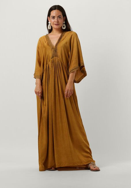 Braune MES DEMOISELLES Maxikleid VOLRA - large