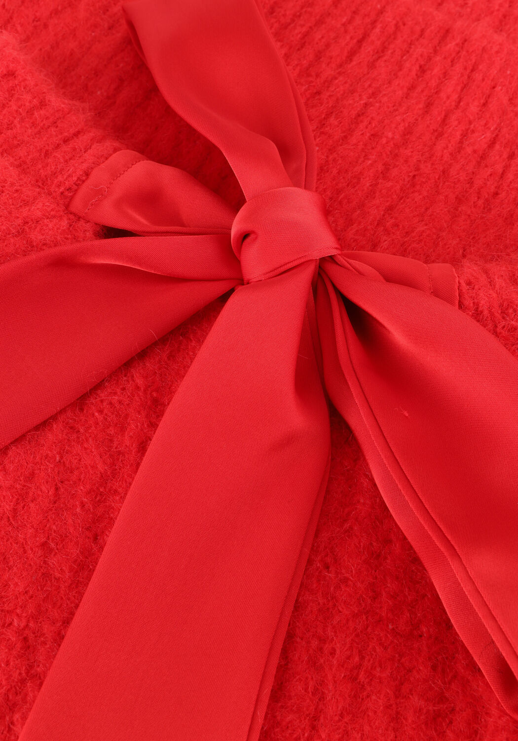 Rote CO'COUTURE Pullover CORALIE BOW RIB KNIT - large