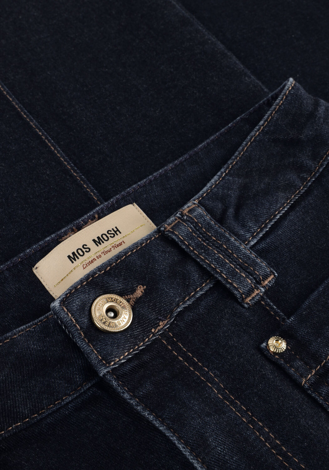 Dunkelblau MOS MOSH Wide jeans MMCOLETTE LYON JEANS - large