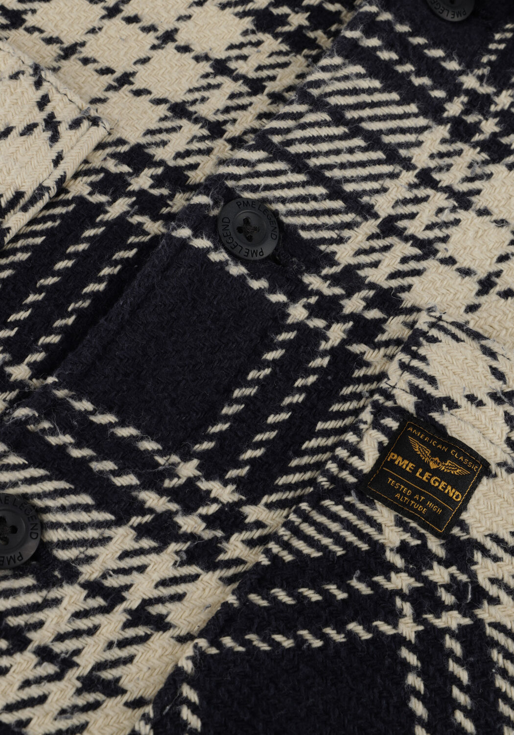 Dunkelblau PME LEGEND Overshirt LONG SLEEVE SHIRT CTN TWILL WEAVE - large