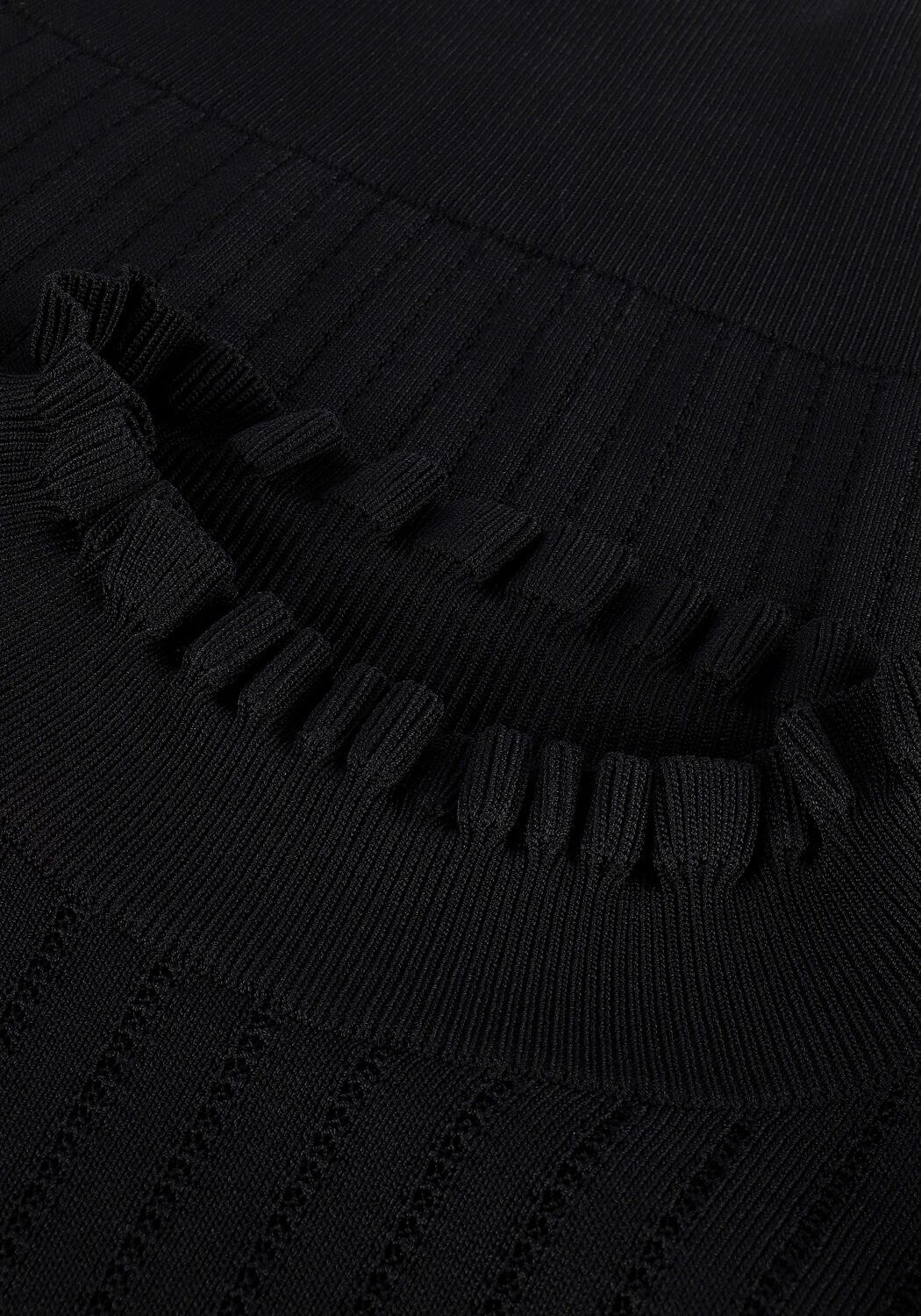 Schwarze SUMMUM Pullover BALLOON SLEEVES SWEATER POINTE - large