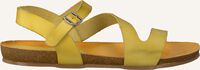 Gelbe RED-RAG Flache Sandalen 79208 - medium