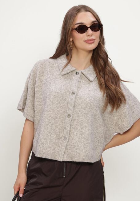 Graue RUBY TUESDAY Pullover & Cardigans VOISE KNITTED COLLAR CAPE TOP - large